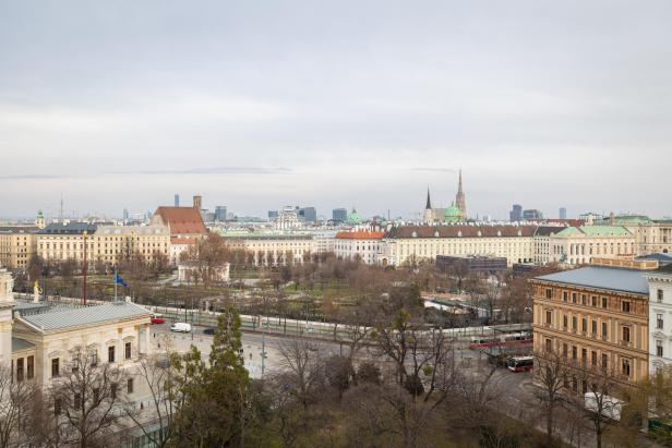 Ausblick vom Justizcafé