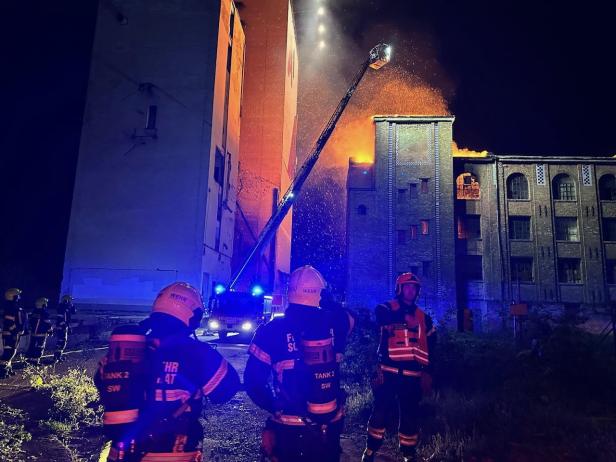 Großeinsatz in Schwechat: Hammerbrotwerke in Flammen