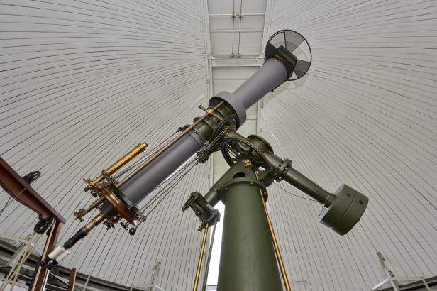 Das restaurierte Heliometer in der Kuffner Sternwarte