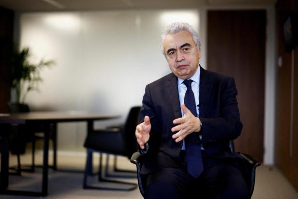 FILE PHOTO: The IEA chief Fatih Birol attends an interview with Reuters in Paris