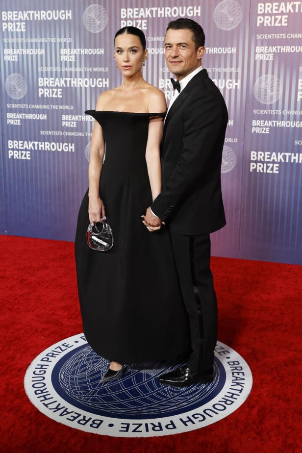 Katy Perry und Orlando Bloom auf dem roten Teppich der Breakthrough Prize Zeremonie.