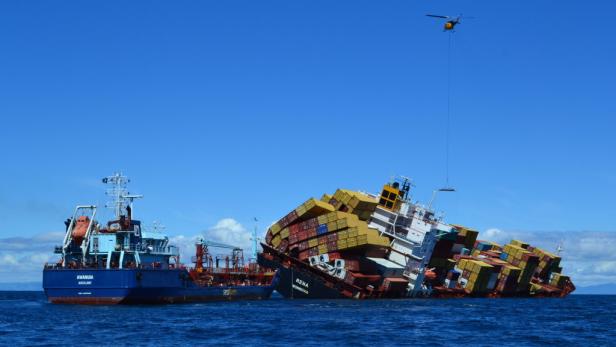 Neuseeland: Frachter "Rena" leergepumpt