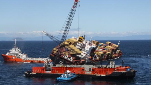 Neuseeland: Frachter "Rena" leergepumpt