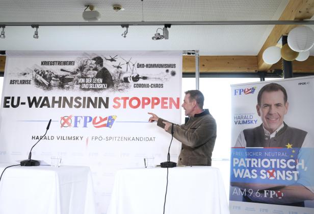 EU-Wahl: FPÖ plakatiert "EU-Wahnsinn", ÖVP sieht "Kreml-Propaganda"