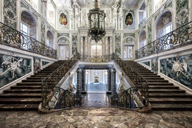 Innenraum von Schloss Augustusburg in Brühl.