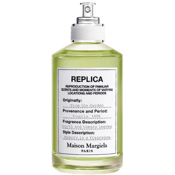 Ein Flakon des Parfüms „Replica From the Garden“ von Maison Margiela.