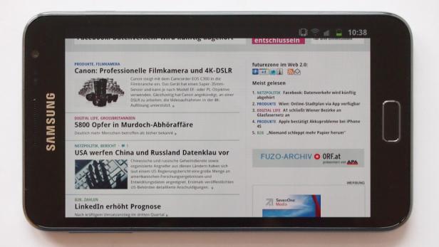 Smartphone-Riese Galaxy Note im Test
