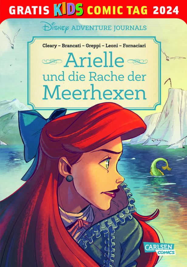 Das Cover des Buches „Arielle und die Rache der Meerhexen“ mit Arielle im Vordergrund.