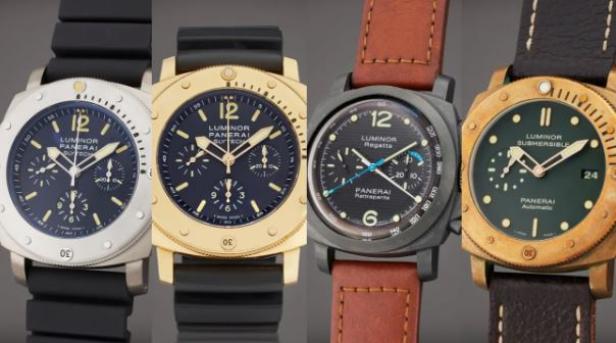 Verschiedene Uhren von Panerai.