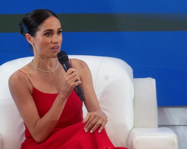 Meghan, Duchess of Sussex, co-hosts an event of Women in Leadership with Dr Ngozi Okonjo-Iweala, Director General of the World Trade Organization in Abuja