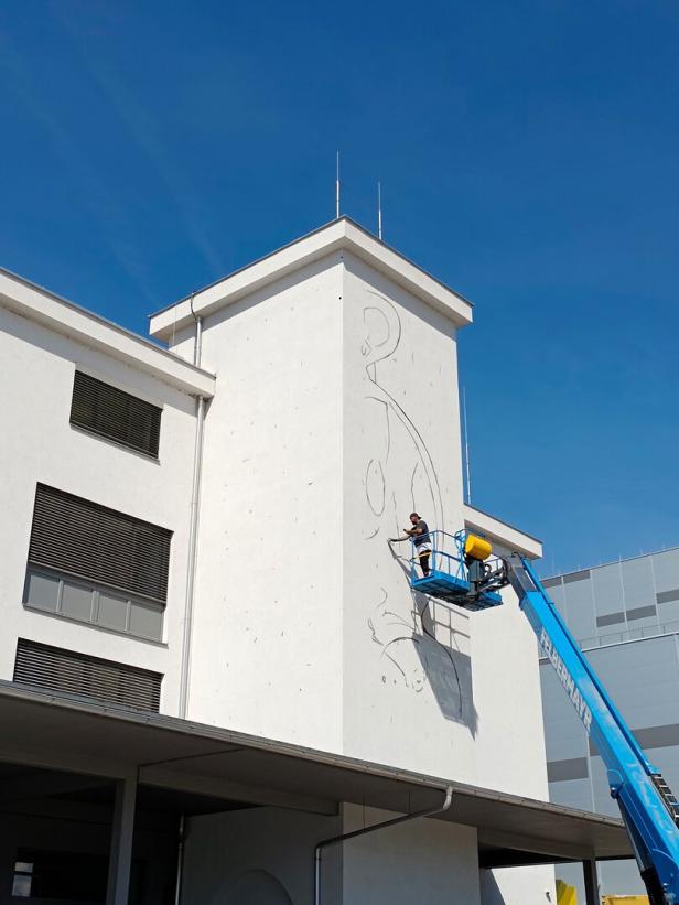 Was im Linzer Mural Harbor an neuen Werken entsteht