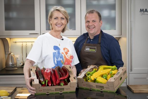 Gartenfrisch aus dem Kochsalon: Gefüllte Paprika mit Schafskäse