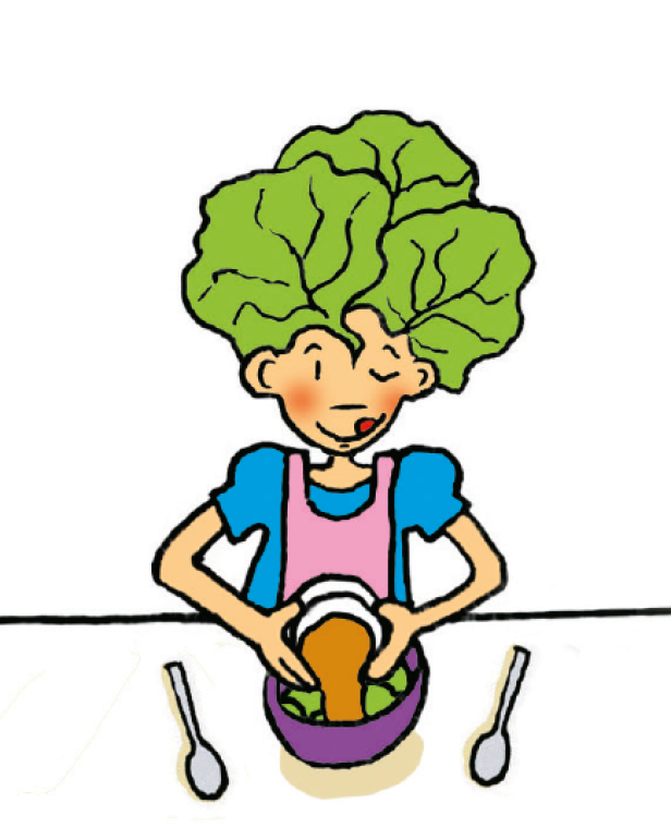 Lillis Rezept: Grüner Salat.