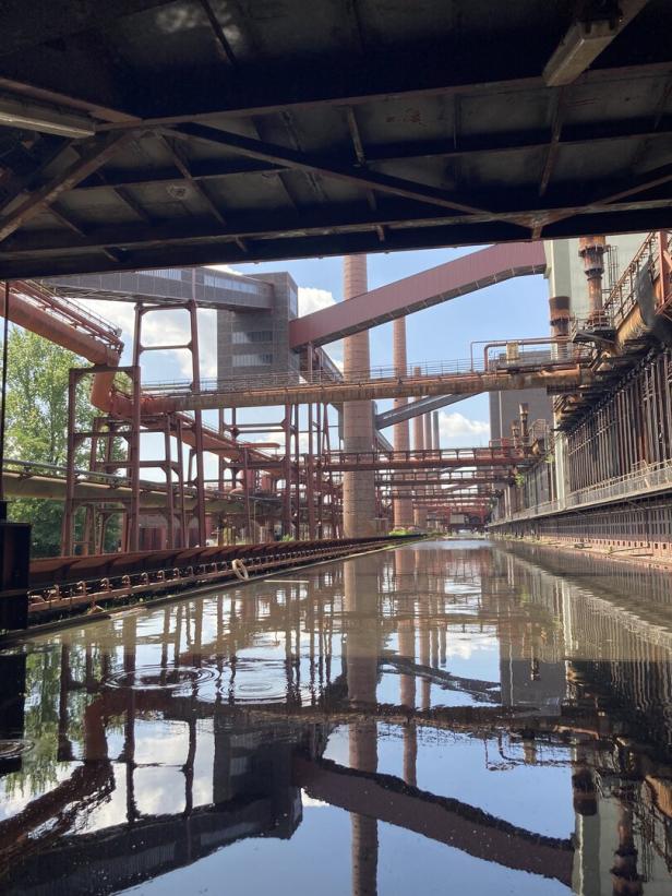 Naherholungsgebiet Zollverein-Park, Industriedenkmal Stahlwerk Zeche Zollverein