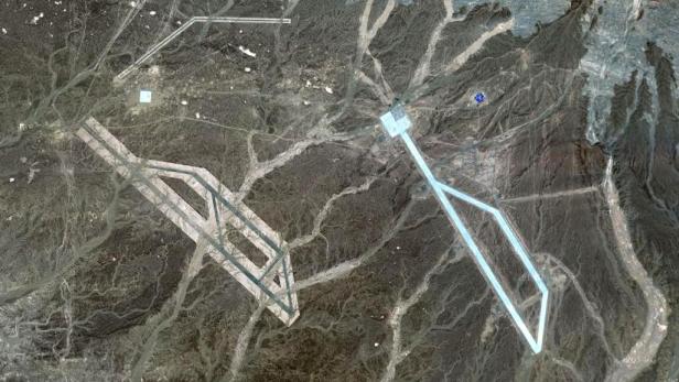 Rätselhafte Strukturen in Chinas Wüste