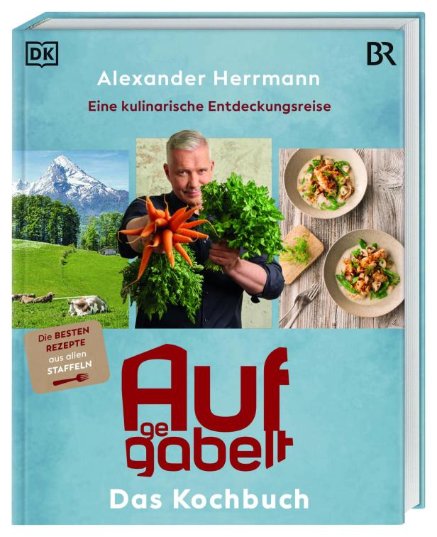 Das Cover des Kochbuchs „Aufgegabelt – Das Kochbuch“ von Alexander Herrmann.