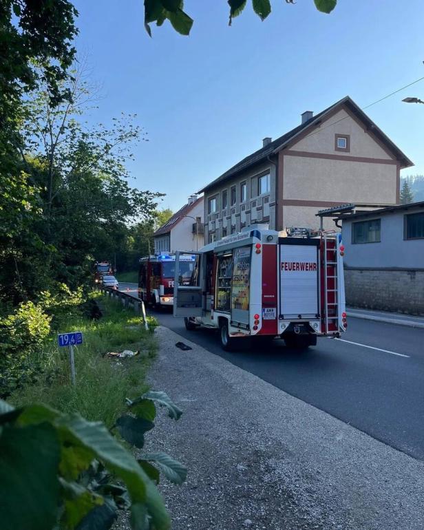 Ybbstal: Bäume retteten Unfalllenkerin vor Absturz in den Fluss