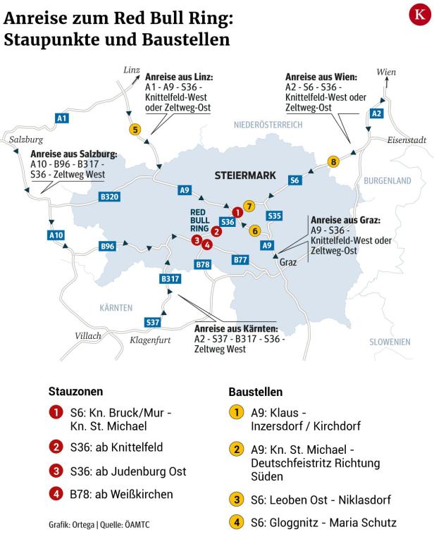 Wie die Anreise zur Formel 1 ohne Stau klappt