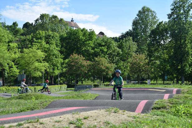 Der neue Pumptrack am Spielplatz in Bad Radkersburg.