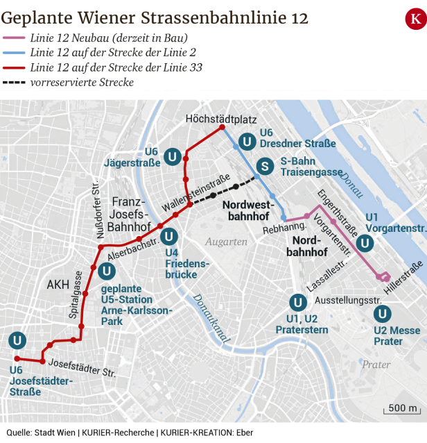 Verspätet, aber doch: Neue Wiener Bim-Linie 12 wird ab sofort gebaut