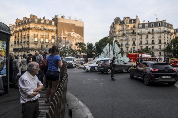 One person killed and three injured after car crashes into a cafe in Paris