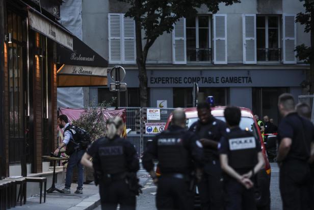 One person killed and three injured after car crashes into a cafe in Paris