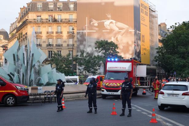 One person killed and three injured after car crashes into a cafe in Paris