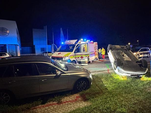 NÖ: Pkw überschlug sich im Stadtgebiet