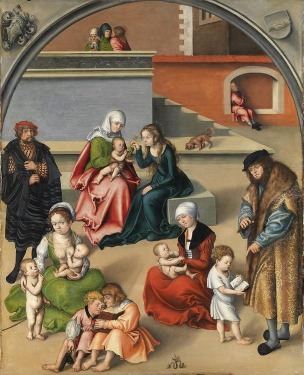 Eine Bühne für Jesus und seine Onkels in der Gemäldegalerie