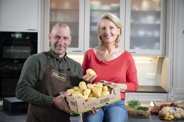 Gartenfrisch aus dem Kochsalon: Paradeiser-Quiche mit Erdäpfelkruste 