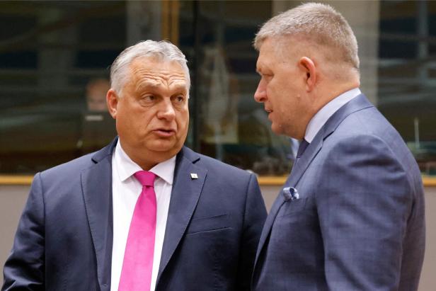 Der ungarische Ministerpräsident Viktor Orbán und der slowakische Ministerpräsident Robert Fico.