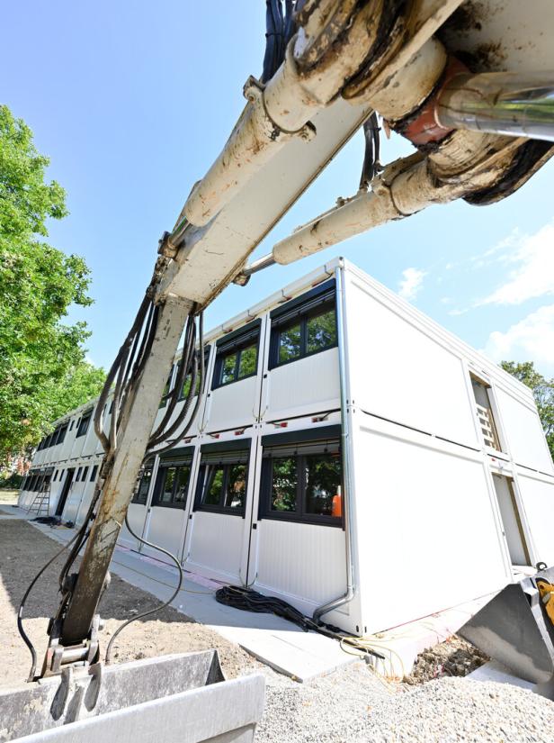 Familiennachzug: Aufbau der Container-Klassen bald abgeschlossen