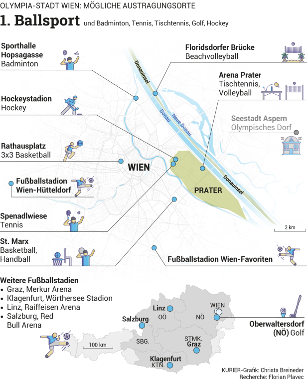 Olympia in Wien? So könnten Sommerspiele in der Stadt aussehen