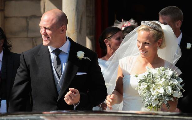 Mike und Zara Tindall am Tag ihrer Hochzeit