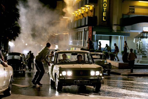 Anschlag des Mossad in Zypern – eine Szene aus Steven Spielbergs Film "Munich".