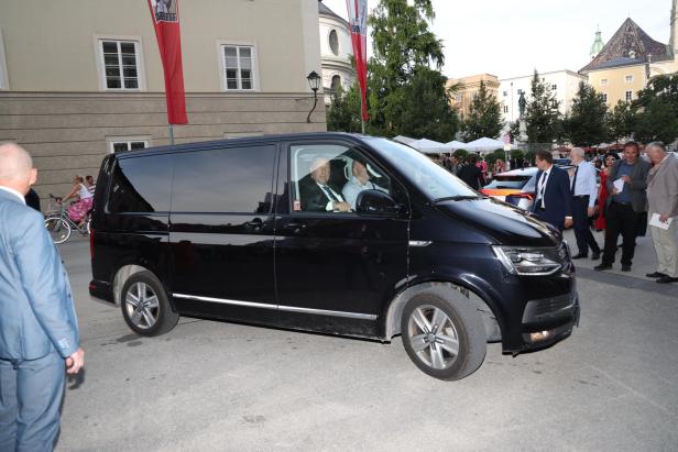 Angela Merkel ist in Salzburg: Für die Fotografen wollte sie aber nicht posieren