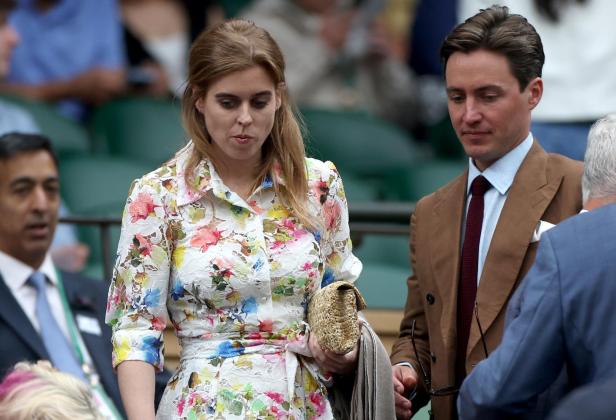 Prinzessin Beatrice und ihr Ehemann bei den Wimbledon Championships 2024.
