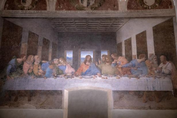 Das Gemälde „Das letzte Abendmahl“ von Leonardo da Vinci.