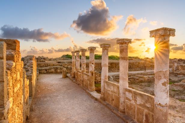 Archäologie Park in paphos auf Zypern