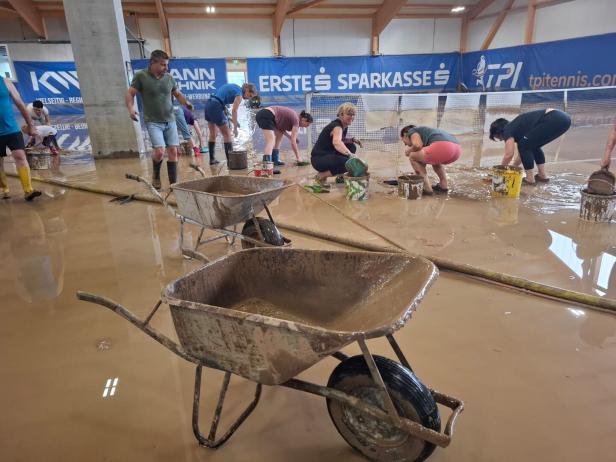 Erneut schwere Unwetter in Hollabrunn: Aufräumen nach den Aufräumarbeiten