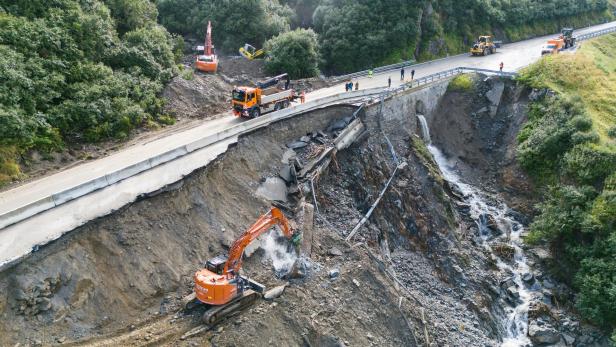 Arlberg-Bundesstraße bleibt nach Unwettern vorerst gesperrt