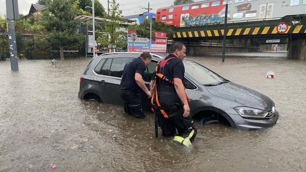 Regenrekord in Wien brachte Menschen in Lebensgefahr