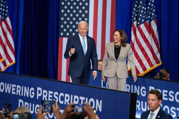 U.S. President Joe Biden and Presidential Candidate speak in Maryland