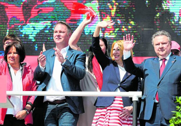 1. MAI-AUFMARSCH DER SPÖ WIEN: ANDERL / BABLER / BURES / LUDWIG