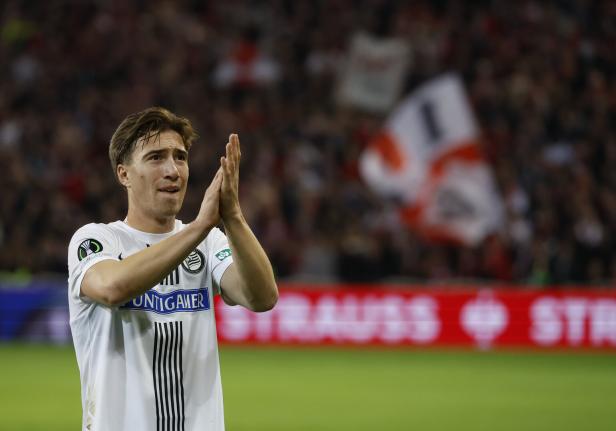 FUSSBALL/CONFERENCE LEAGUE/ACHTELFINALE/RÜCKSPIEL: OSC LILLE - SK STURM GRAZ Affengruber gegen Mbappé und Yamal: "Da kommen Raketen auf dich zu"