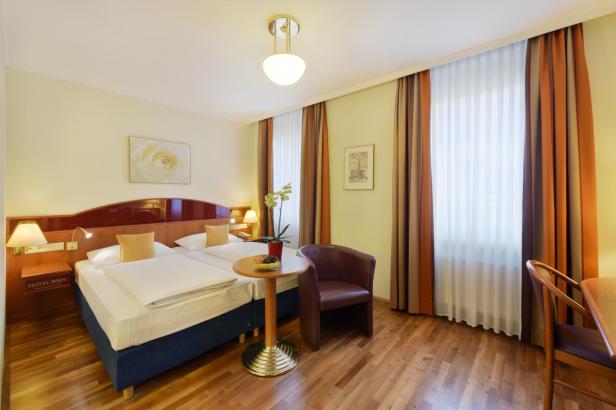 Ein Doppelzimmer Premium im Austria Classic Hotel Wien.