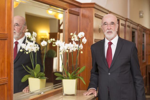 Senior-Chef Reinhard Blumauer im Austria Classic Hotel Wien.