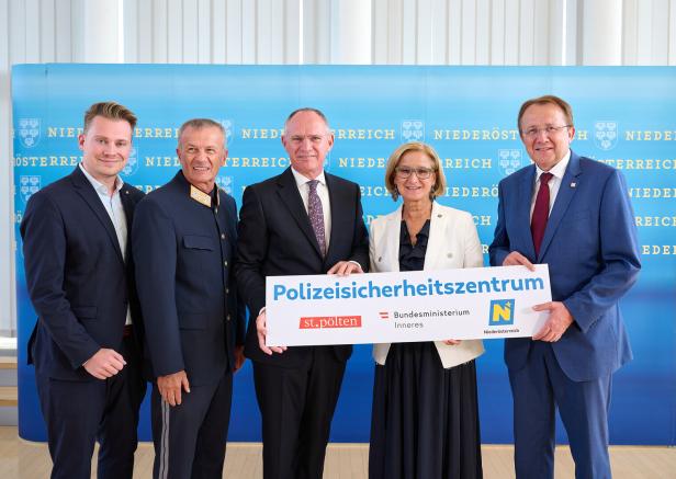 NÖ: Beschlüsse für neues Sicherheitszentrum der Polizei im Trockenen