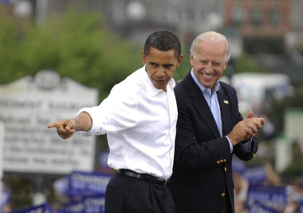 Archivbild: Der ehemalige Präsident Barack Obama (im Bild mit US-Präsidnent Joe Biden) siegte 2008 in North Carolina völlig überraschend. Es war der erste Sieg für die Demokraten seit 1976.