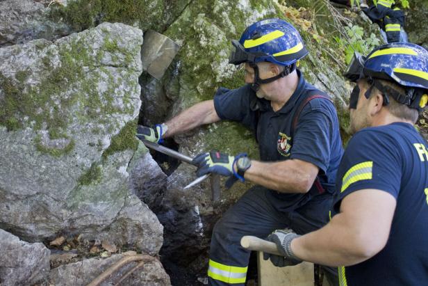 NÖ: Hund "Spotty" nach 50 Stunden Suche aus Felshöhle gerettet